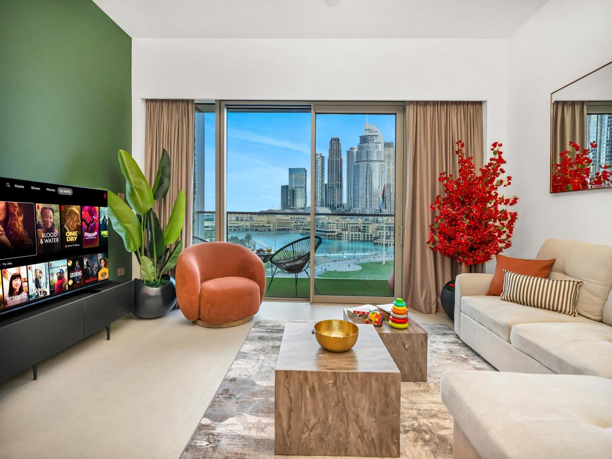 Direct Burj Khalifa & Fountain Views Lux 2br * Dubai