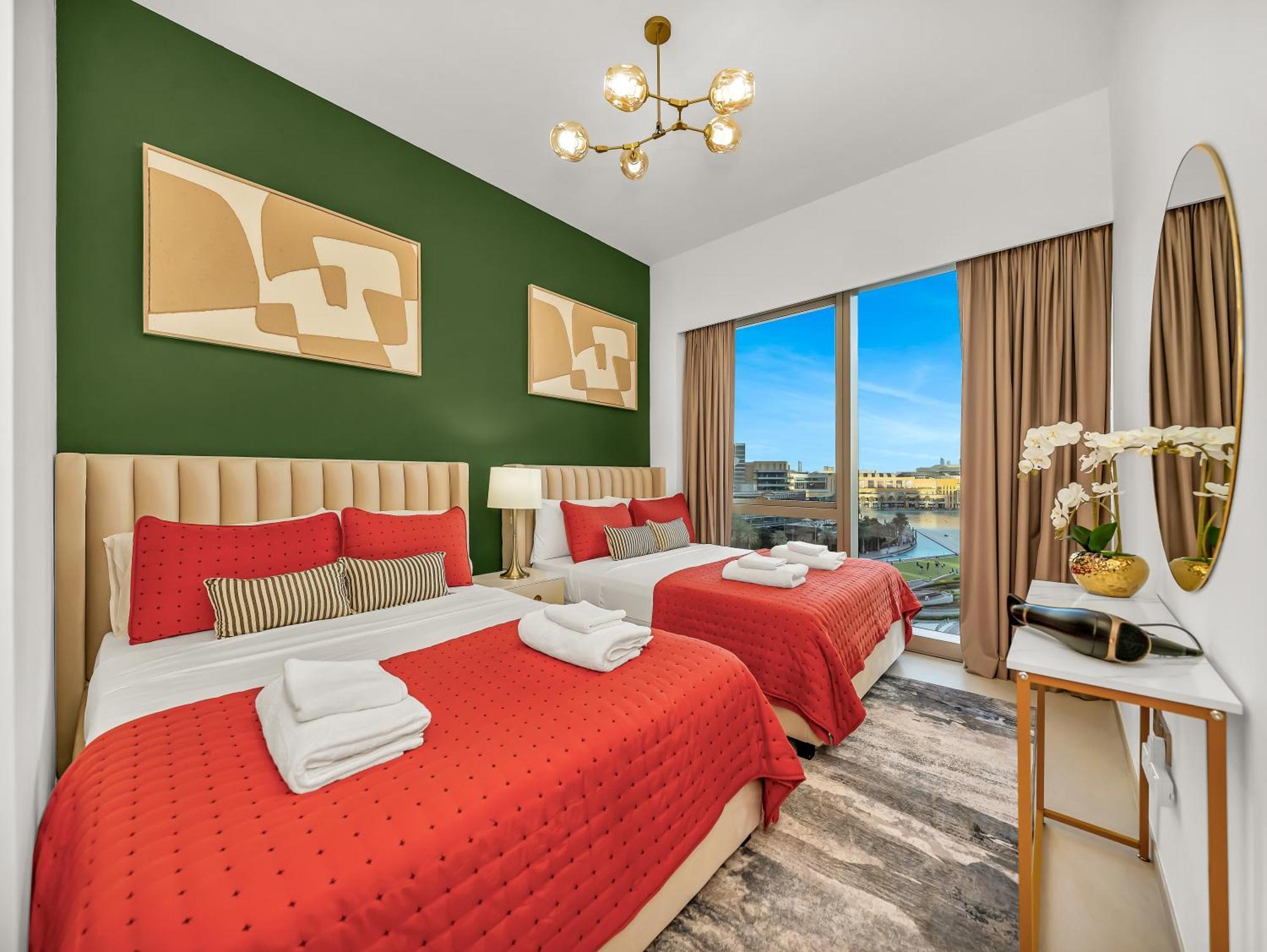 Direct Burj Khalifa & Fountain Views Lux 2br Apartment Dubai